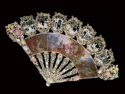 Rokokofläkt, 1730 av French School