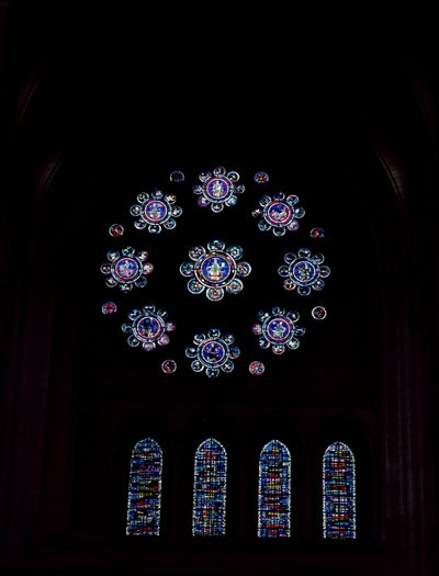 Rosenfönster, c.1220 av French School