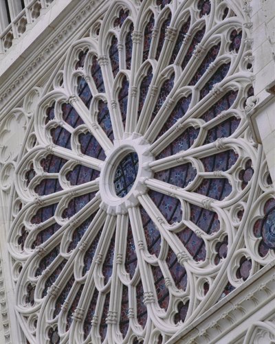 Rosenfönster från västra fasaden, c.1270 av French School