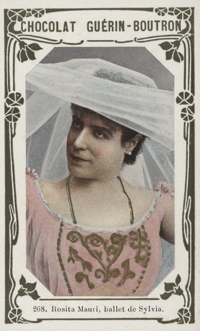 Rosita Mauri, ballet de Sylvia (färgad bild) av French School
