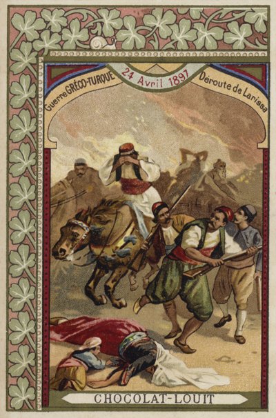 Grekernas rutt vid Larissa, grekisk-turkiska kriget, 24 april 1897 av French School