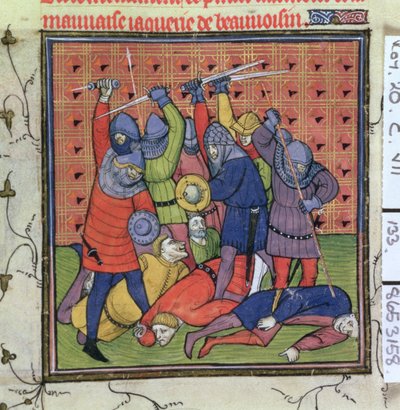Roy 20 C VII f.133 Utbrott av knepare av French School