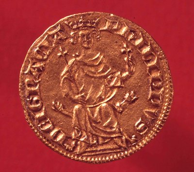 Kunglig guldsköld av Philip IV le Bel (1268-1314). 1290. Paris, Valutamuseet av French School