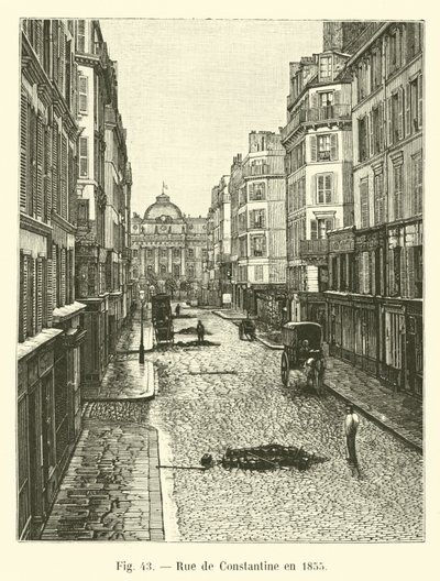 Rue de Constantine 1855 av French School