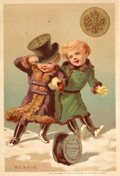 Ryssland (chromolitho) av French School