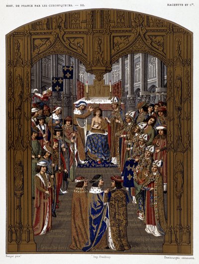 Karl VI:s kröning (1380) - i "Les Chroniqueurs de l