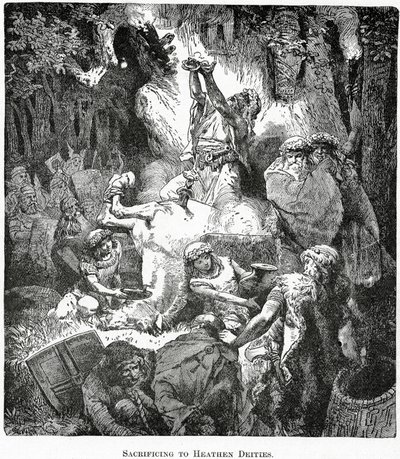 Offer till hedniska gudar, ca 1890 av French School