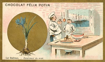 Saffran (chromolitho) av French School