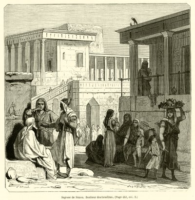 Simons visdom, israeliternas lycka (gravyr) av French School