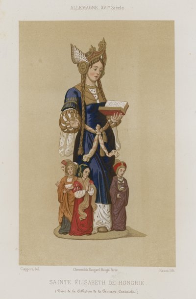 Saint Elizabeth av Ungern av French School