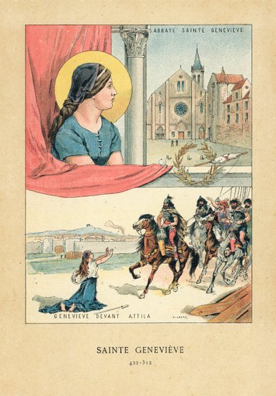 Saint Genevieve av French School