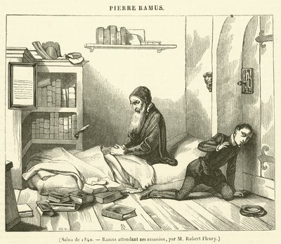Salongen 1840, Ramus i väntan på sina mördare (gravyr) av French School