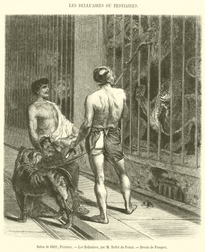 Salong 1861, Målning, Les Belluaires (gravyr) av French School