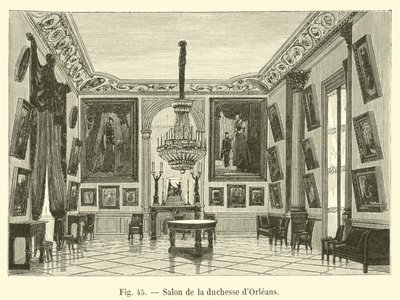 Salong av hertiginnan av Orleans av French School