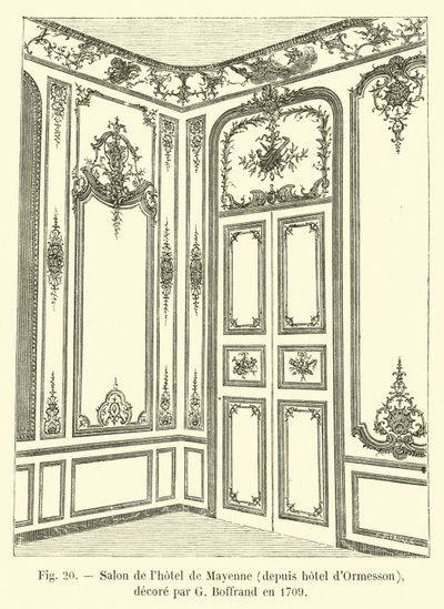 Vardagsrummet på Hotel de Mayenne, från Hotel d
