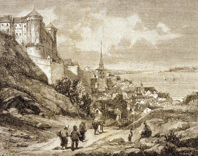 Saumur, Frankrike (gravyr) av French School