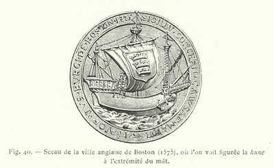 Sigill av den engelska staden Boston av French School
