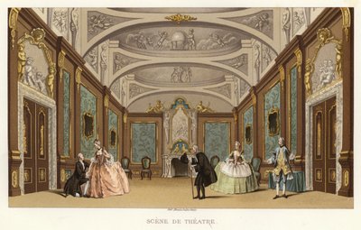 Scene de teater av French School