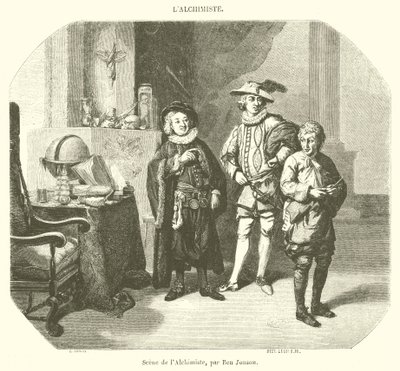 Alkemistens scen (gravyr) av French School