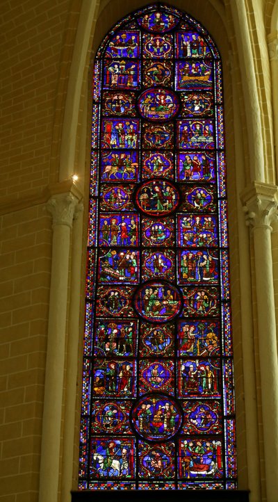 Scen från St. Martins liv, Chartres katedral av French School
