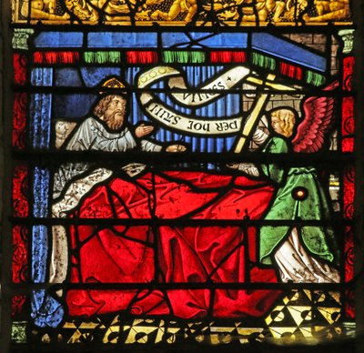 Scen från legenden om The Cross: Constantines dream av French School