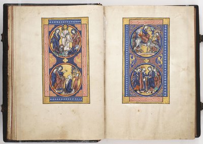 Scener från Kristi liv, illustration från Lewis Psalter, c.1225-50 av French School