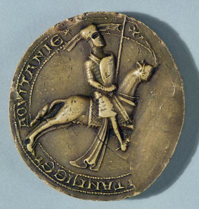 Sigill av Arthur I (1187-1203) hertig av Bretagne av French School