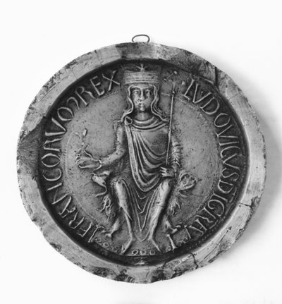 Ludvig VII:s sigill (1120-80) 1175 av French School
