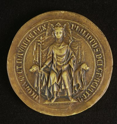 Sigill av Philippe V (1294-1322) Den långe, 1317 av French School