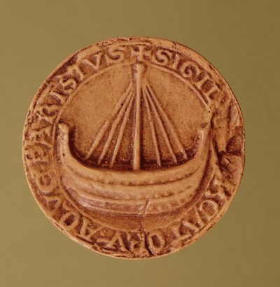 Sigill av Hanse of Water Merchants, tidigt 1200-tal av French School