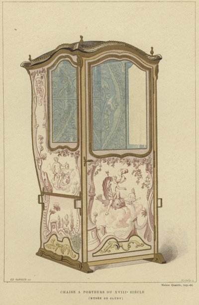 Sedan stol, 1700-tal av French School