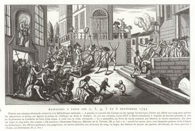 Septembermassaker, Paris, franska revolutionen, 1792 av French School