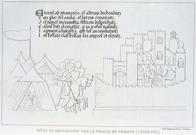 Belägring av Marmande av Ludvig VIII av French School