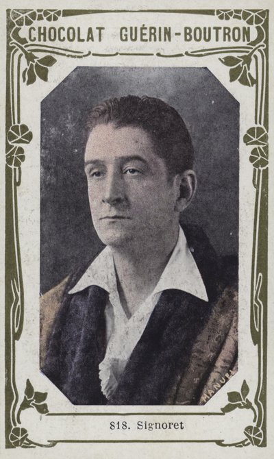 Signoret (färgad bild) av French School