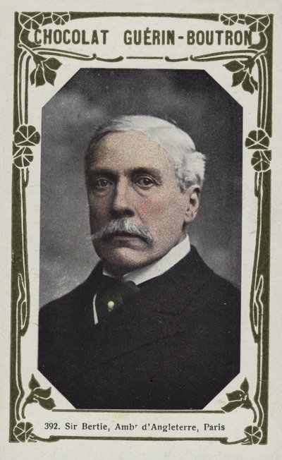 Sir Bertie, Ambassadeur dAngleterre, Paris (färgat foto) av French School