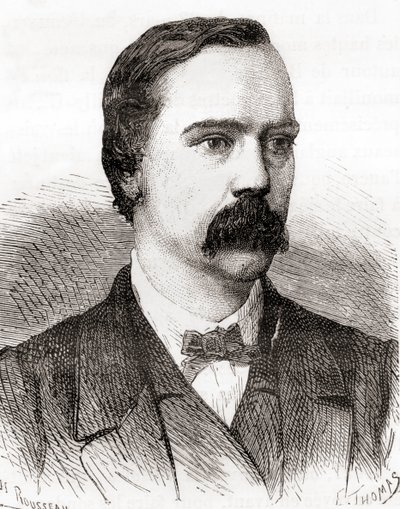 Sir Charles Tilston Bright, från Les Merveilles de la Science, publicerad ca 1870 (gravyr) av French School