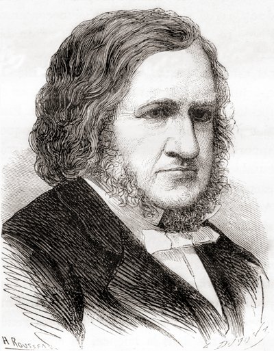 Sir James Young Simpson, från "The Wonders of Science", publicerad ca 1870 (litho) av French School