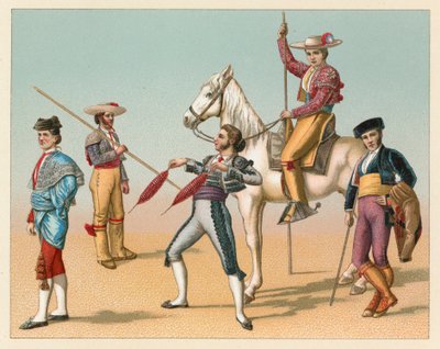 Spanien kostym av French School