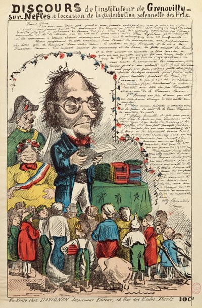 Tal av läraren i Grenouilly sur Nefles under prisutdelningen av French School