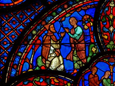 St Anthony: lyssnar på en eremits lära (w30b) av French School