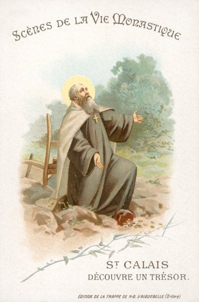 St Calais upptäcker skatten (chromolitho) av French School