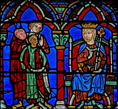 St Cheron-fönstret: Clotairs son ledde till graven (w15) av French School