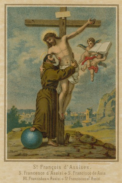 St Francis av Assisi av French School