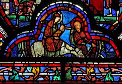 St John window: The Flight into Egypt (w48) av French School