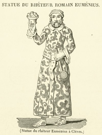 Staty av rheteur Eumenius a Cleves (gravyr) av French School