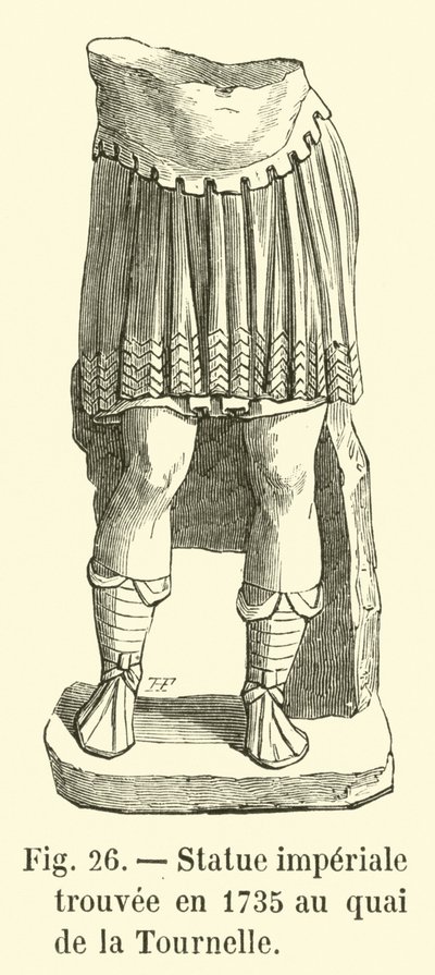 Imperial staty hittades 1735 vid Quai de la Tournelle av French School