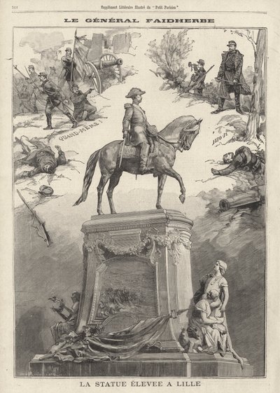Staty av den franske generalen och kolonialguvernören Louis Faidherbe restes i Lille av French School