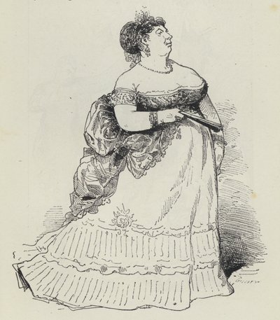 Stout Lady (gravyr) av French School
