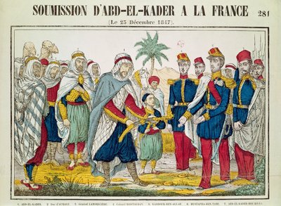 Indsendelse af Abd el-Kader (1808-83) til Henri d