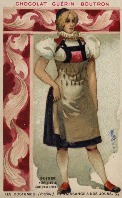 Schweizisk dräkt från kantonen Bern, 1600-talet av French School